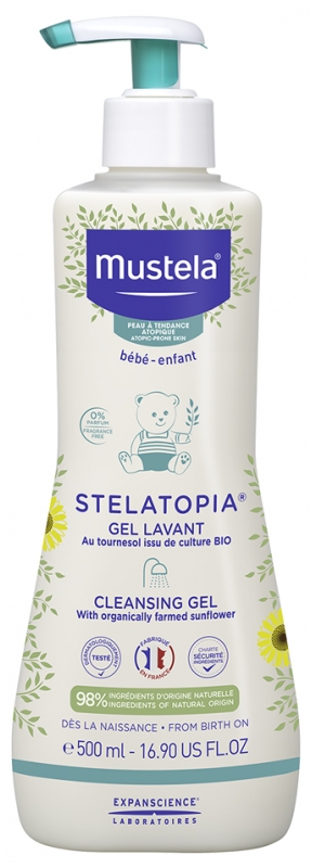 Mustela Bébé Stelatopia Gel Lavant Zeer  500 ml