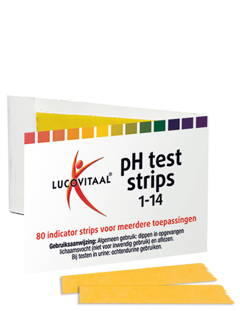 Lucovitaal Voedingssupplementen pH Test Strips Accessoire  80 St