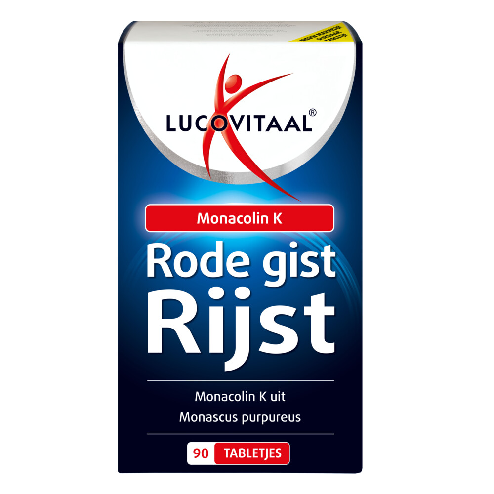 Lucovitaal Voedingssupplementen Rode Gist Rijd Monacolin K Tabletten  90 Tab