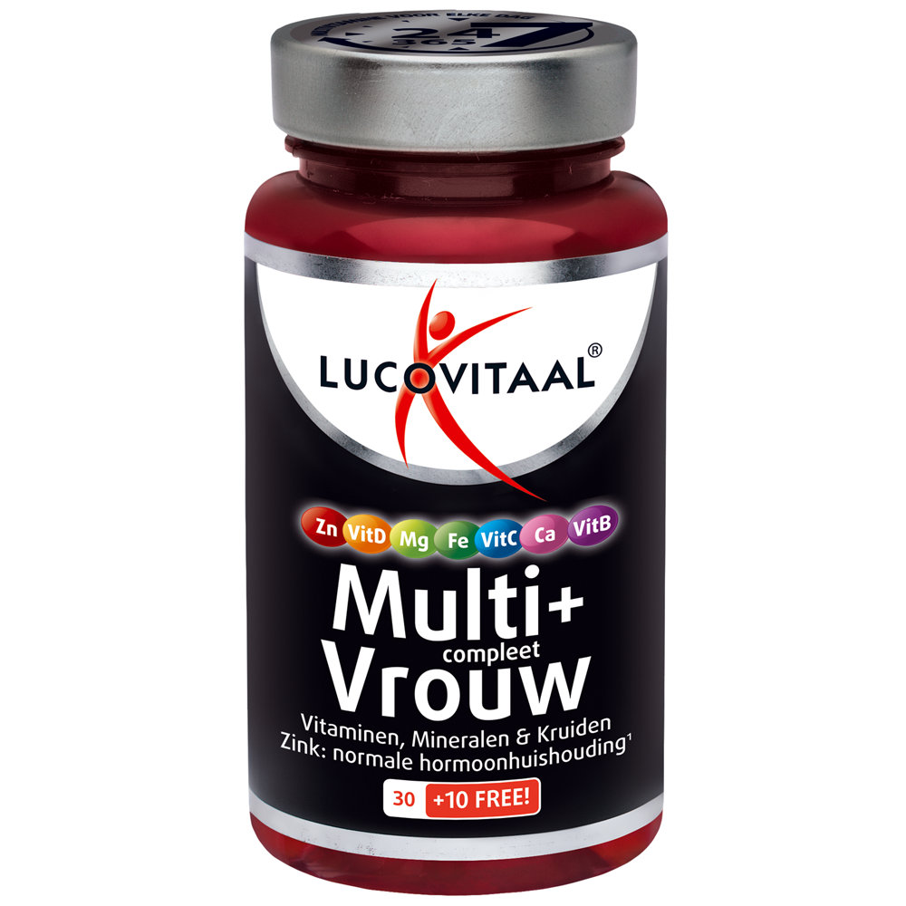Lucovitaal Voedingssupplementen Multi+ Vrouw Tabletten  40 Tab