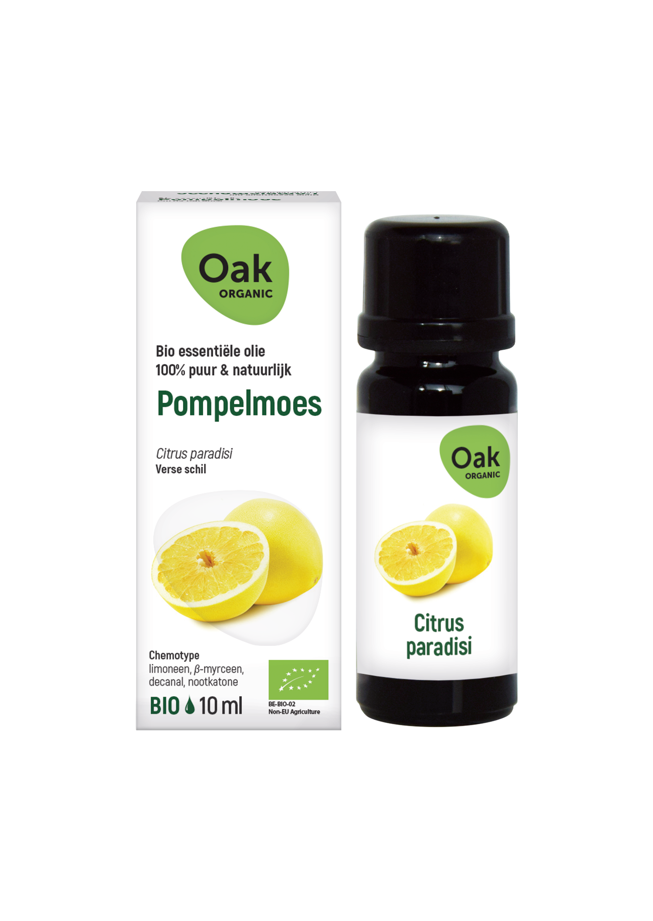 Oak Organic Essential Oils Pompelmoes Olie  10 ml