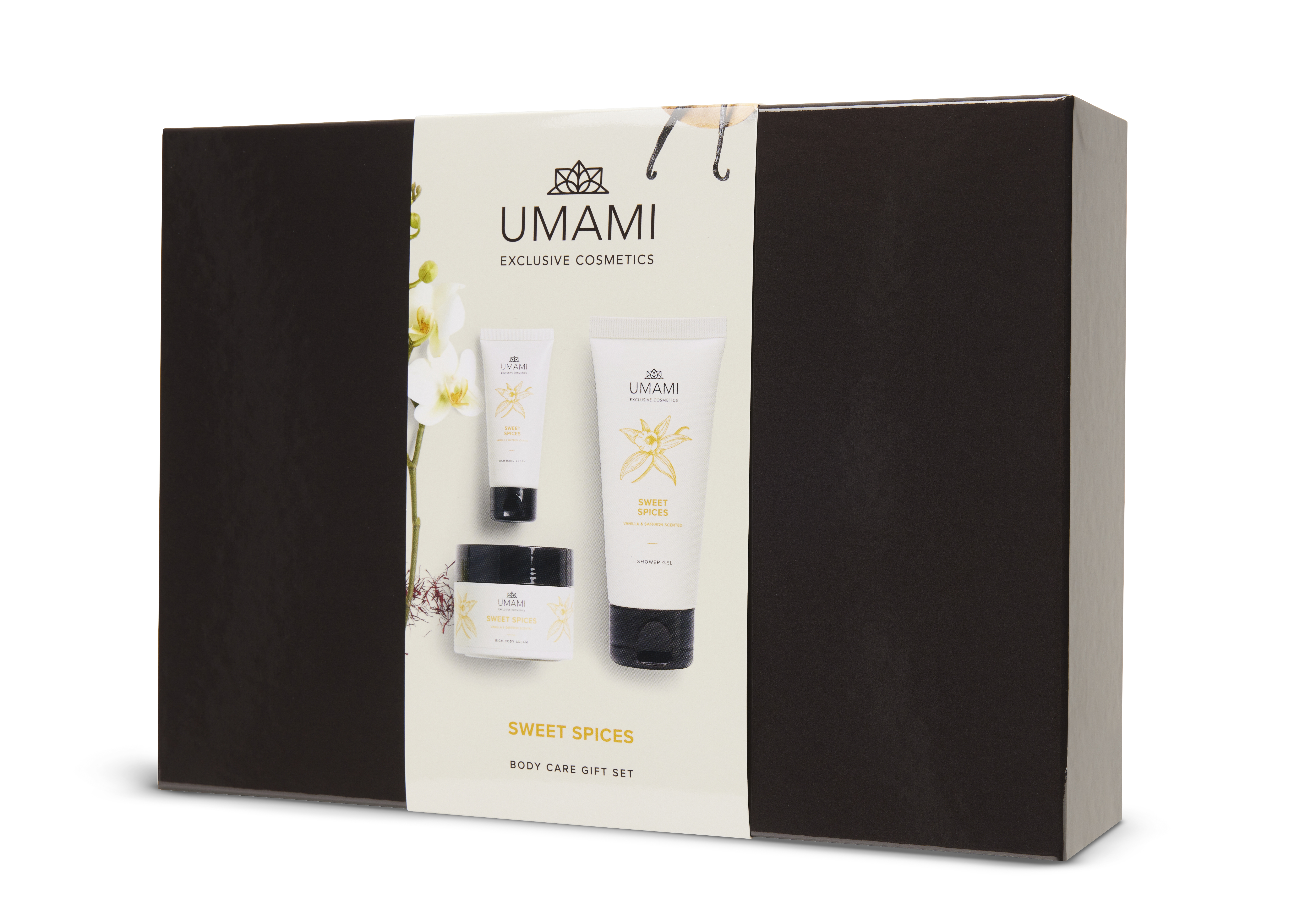 Umami Exclusive Cosmetics Sweet Spices Soin du corps Coffret-Cadeau Vanille et Safran