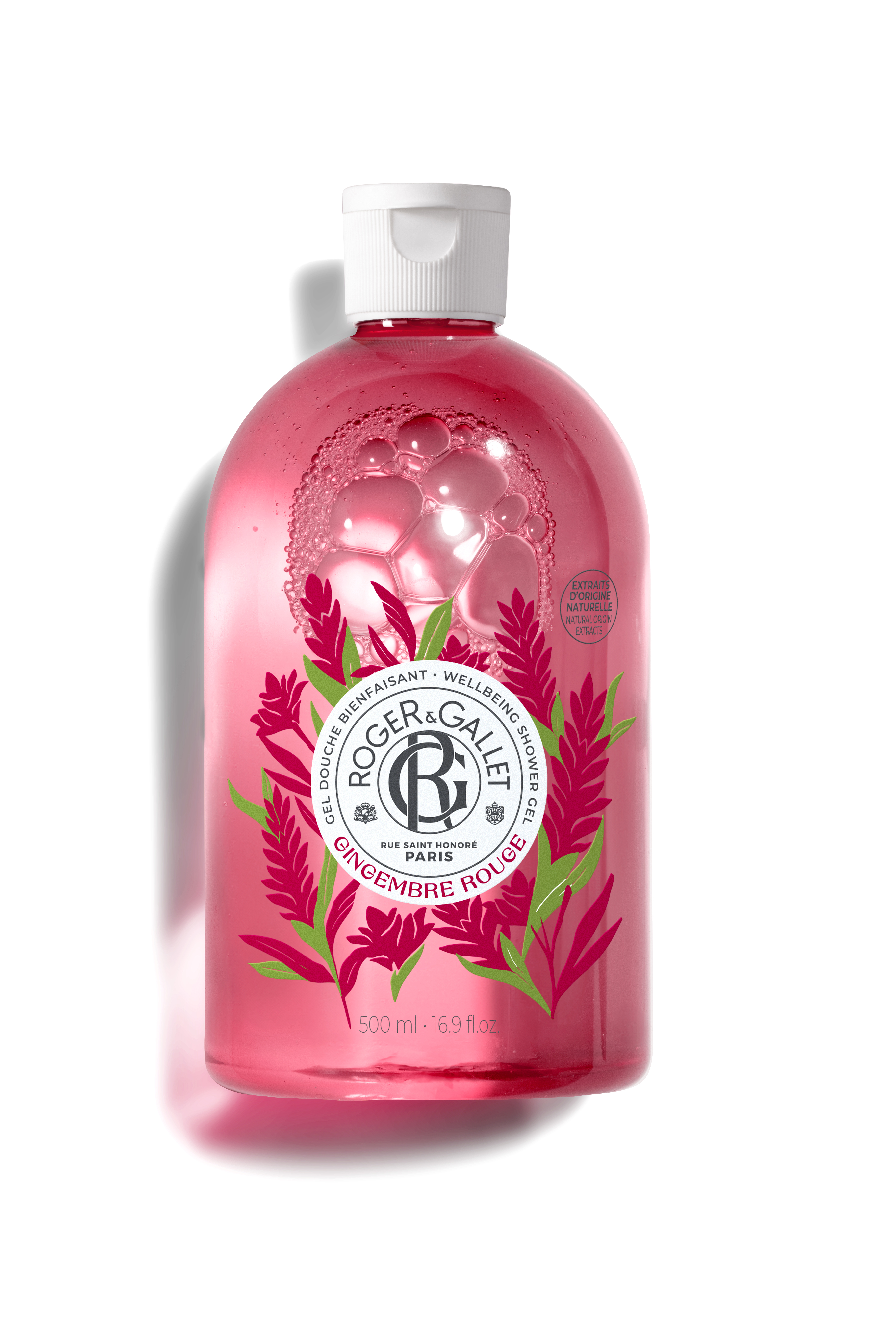 Roger & Gallet Gingembre Rouge Gel Douche Bienfaisant 500 ml