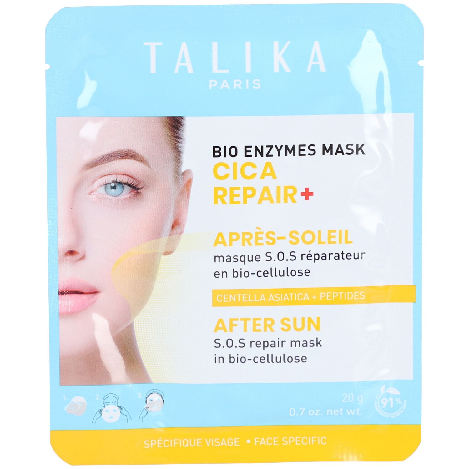 Talika Face After Sun Mask  1 St