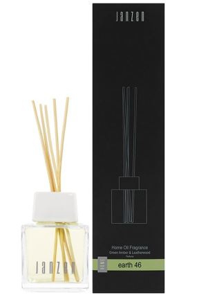 JANZEN Earth 46 Home Oil Fragrance Geurstokjes Green Amber & Leatherwood 200 ml