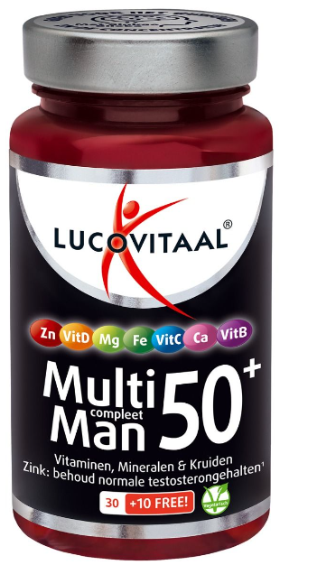 Lucovitaal Voedingssupplementen Multi Man 50+ Tabletten  40 Tab