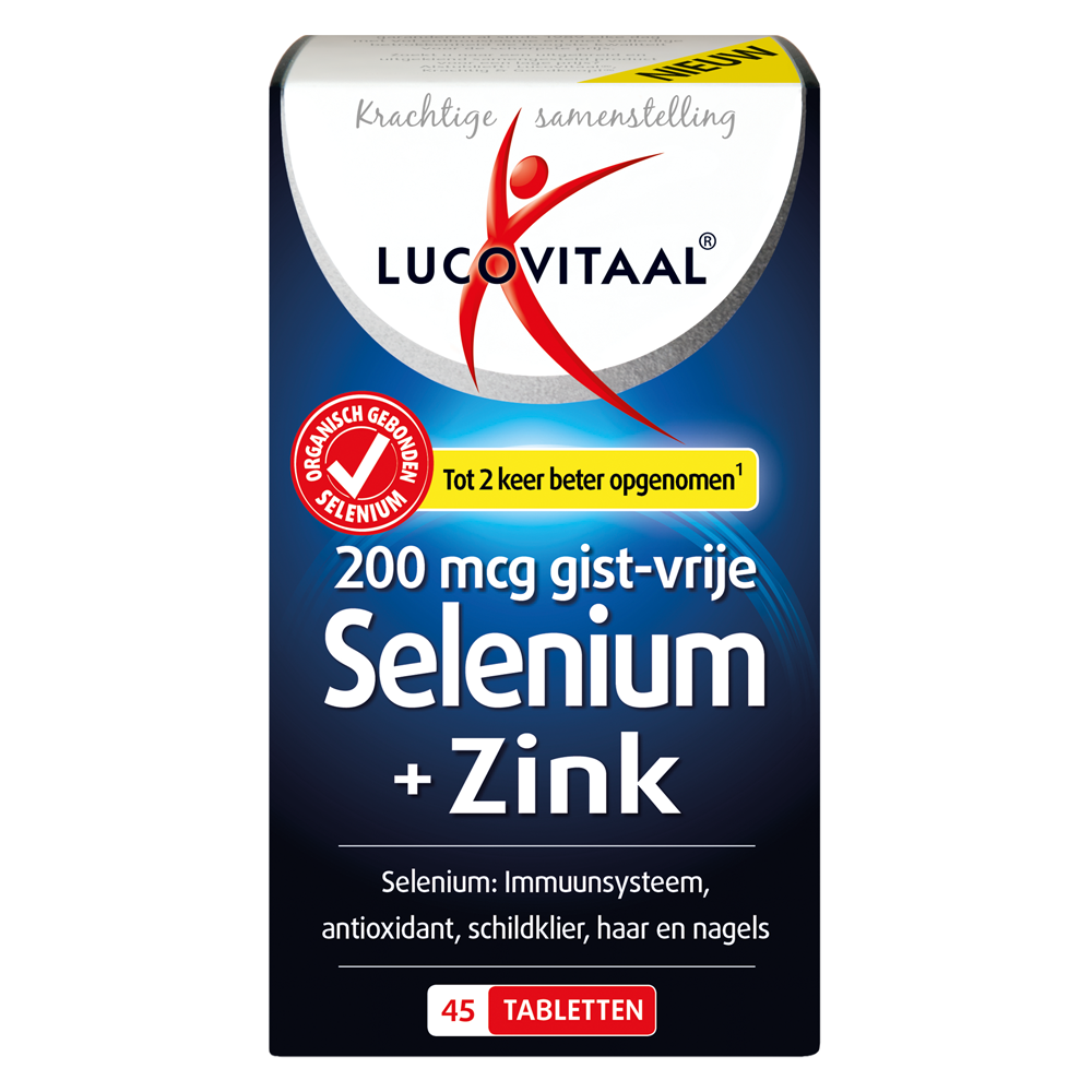 Lucovitaal Voedingssupplementen Selenium + Zink Tabletten  45 Tab