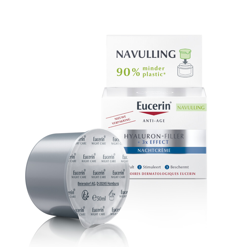 Eucerin Hyaluron-Filler + X3 Effect Nachtcrème Refill 50ml