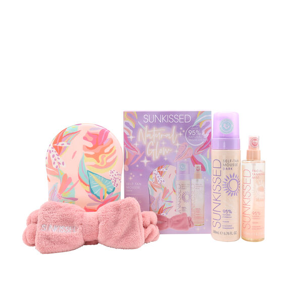 Sunkissed Self Tan Natural Glow Collection - Dark Tanning Gift Set  1 Pak