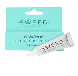 Sweed Core Collection Adhesive for Strip Lashes Wimperlijm  Clear/White 7 gr