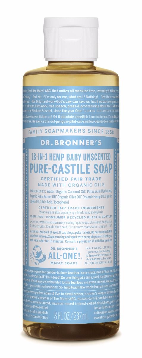 Dr. Bronner's Baby Mild 18-in-1 Pure-Castile Soap 240ml