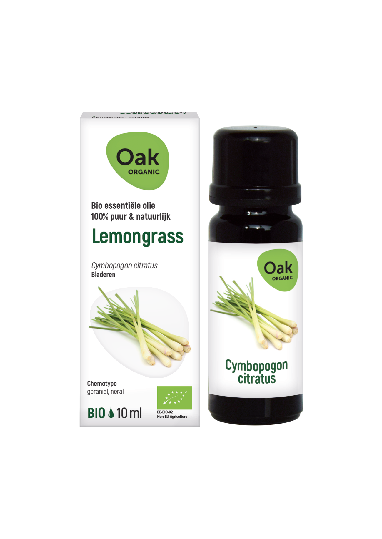 Oak Organic Essential Oils Lemongrass Olie  10 ml