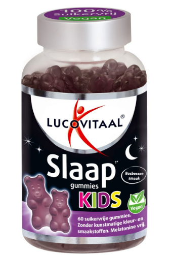 Lucovitaal Voedingssupplementen Slaap Gummies Kids - Bosbessen Smaak  60 St