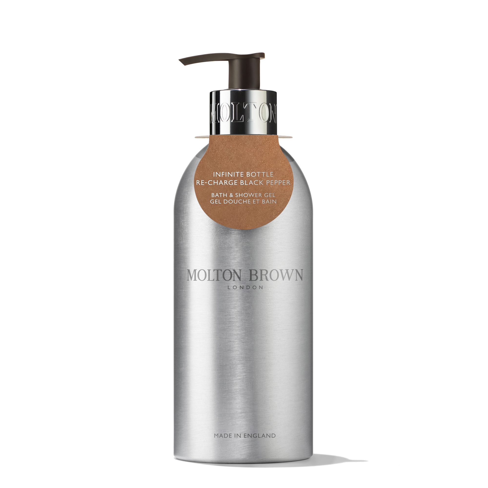 Molton Brown Bath & Body Re-Charge Black Pepper Infinite Bottle Bath & Shower Gel  400 ml