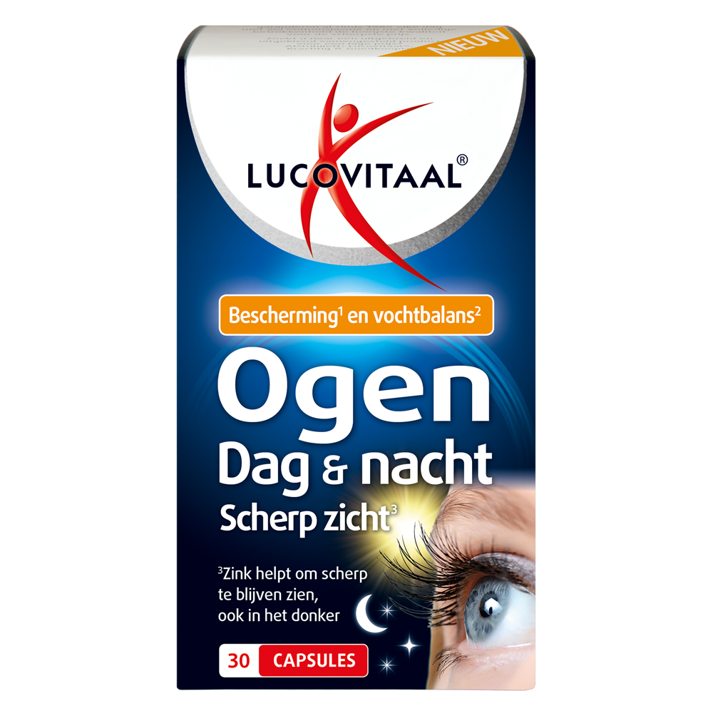 Lucovitaal Voedingssupplementen Ogen Dag & Nacht Scherp Zicht Capsules  30 Cap
