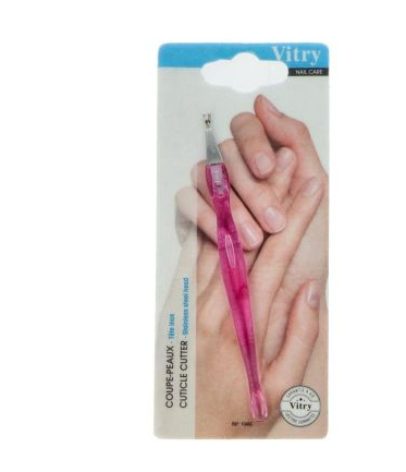 Vitry Nailcare Nagelriem Knipper Inox Roze 1Stuks