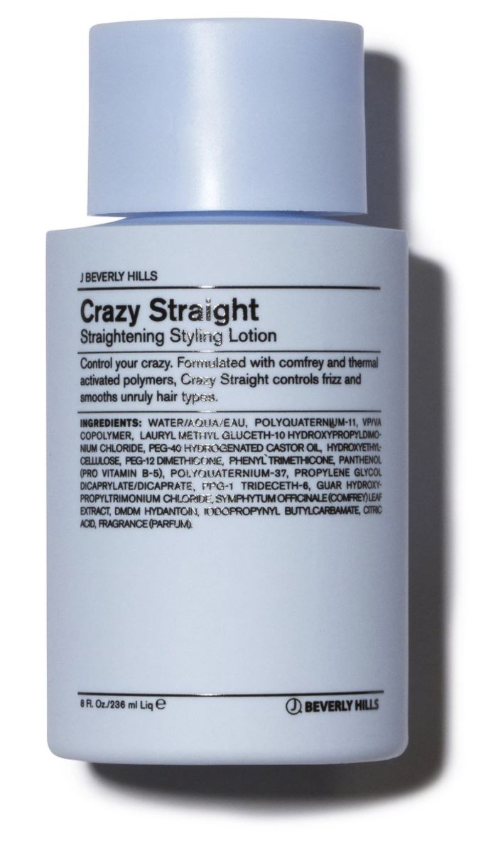 J Beverly Hills Blue Crazy Straight Straightening Styling Lotion 236ml