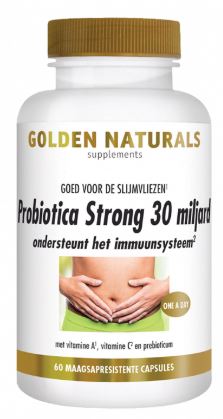 Golden Naturals Supplementen Probiotica Strong 30 Miljard Capsules Darmflora 60 Cap