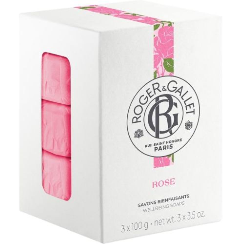 Roger & Gallet Rose Soap Set 300 gr