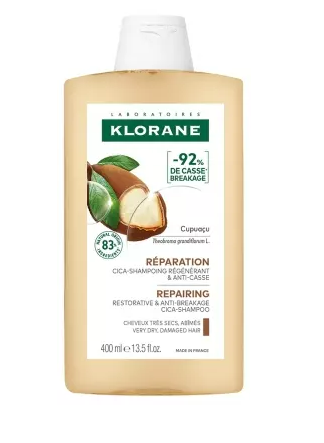 Klorane Cupuaçu Repairing Shampoo -92% Breakage 400 ml