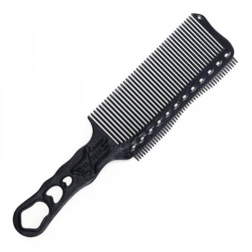 YS Park Tondeusekam Clipper & Cut Flattop Comb Ref. s-282  Carbon Zwart 1 St_2