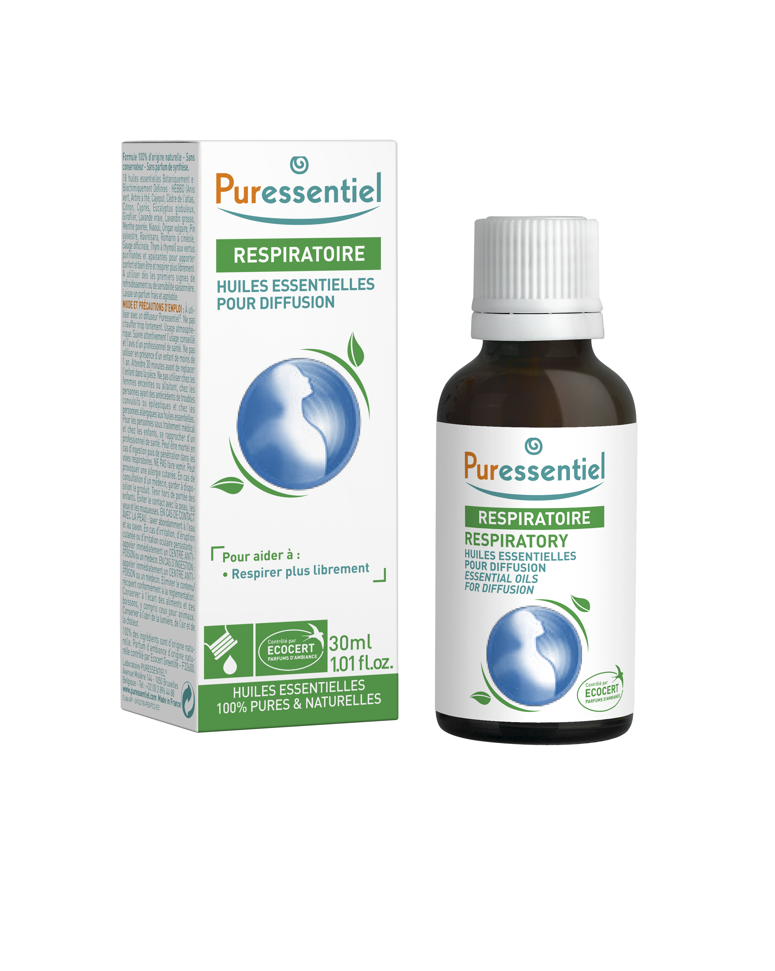 Puressentiel Essentiële Oliën Voor Verstuiving Adem Verstuiving Olie  30 ml