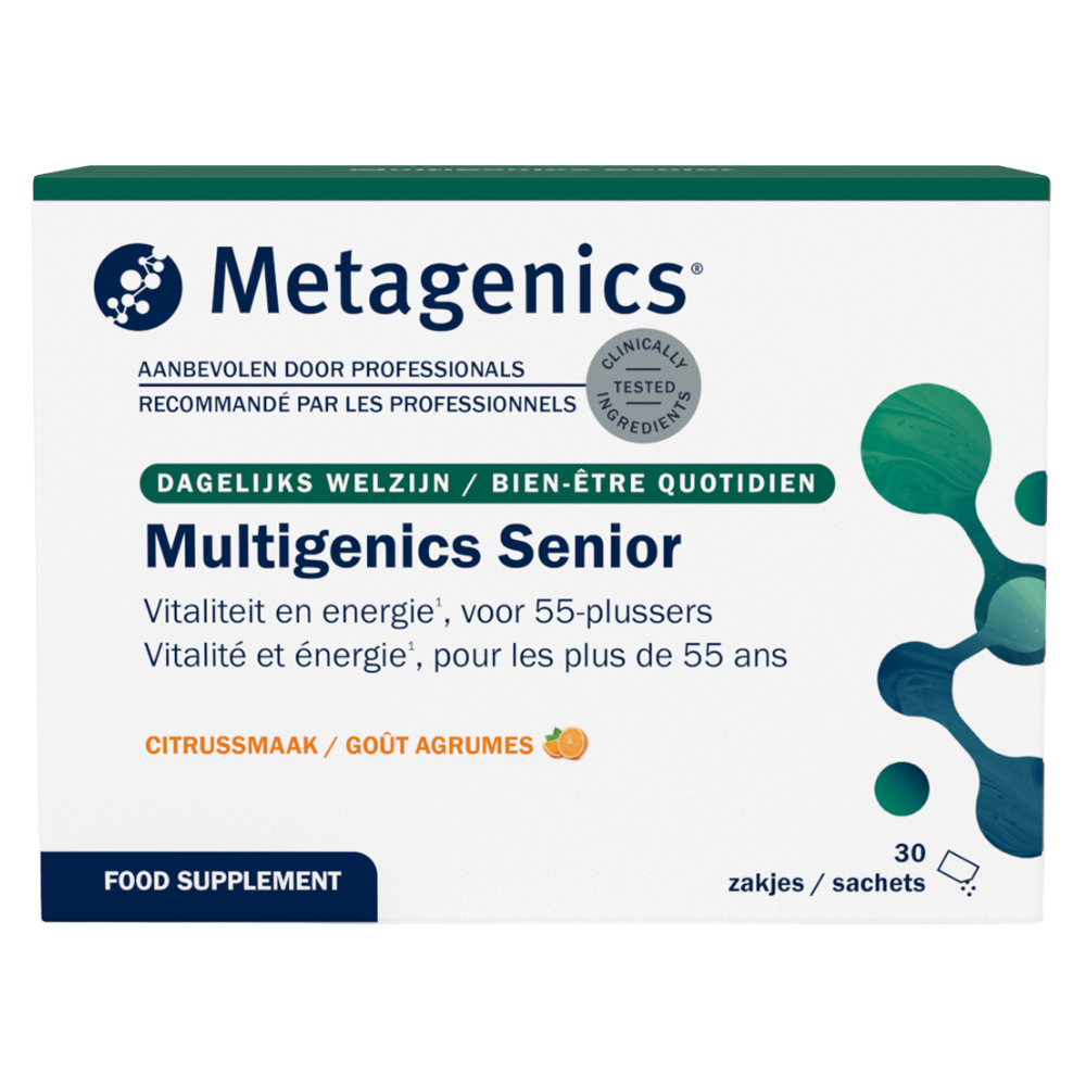 Metagenics Multigenics Senior Multivitaminen- Mineralen Poeder  30 St