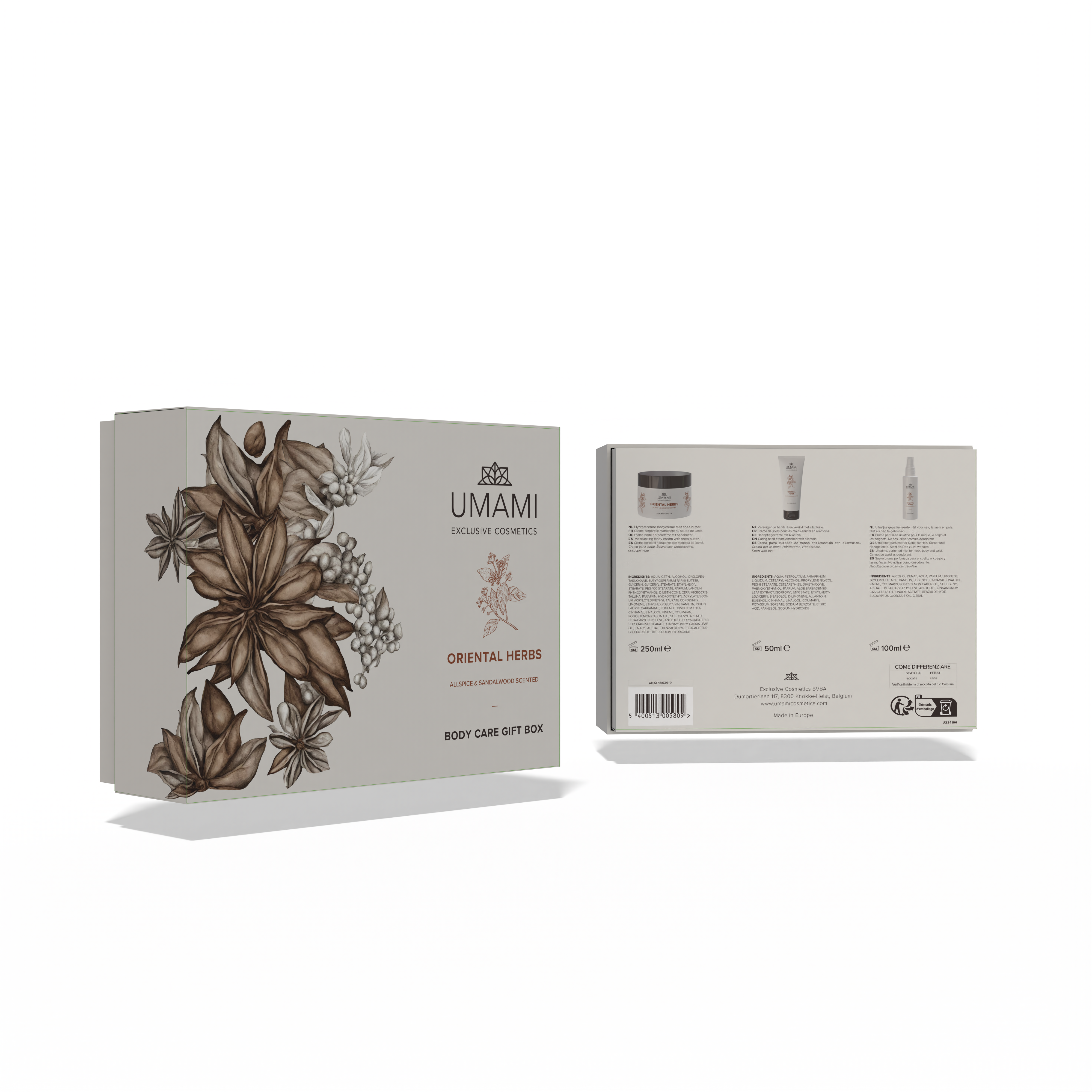 Umami Exclusive Cosmetics Oriental Herbs Bodybox Small Set  1 Pak