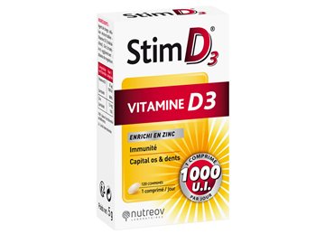 Nutreov Stim Royal Vitamine D3 Zink Tabletten  120 Tab