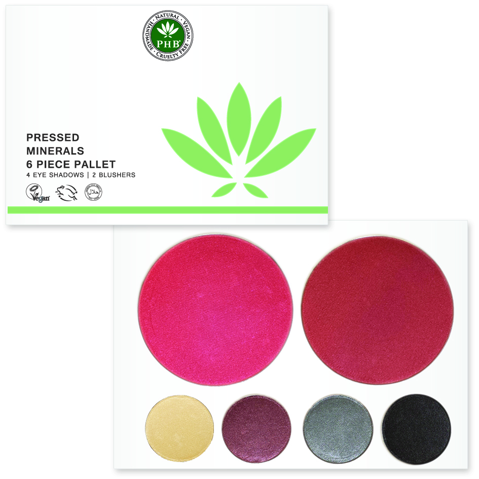 PHB Ethical Beauty Pressed Minerals 6 Piece Pallet 30gr