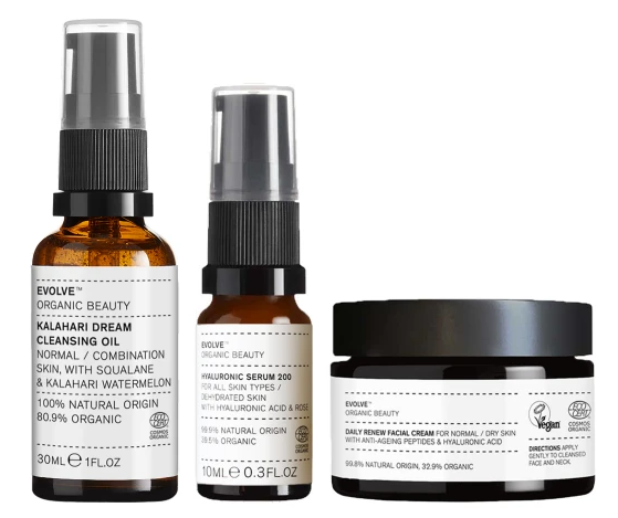 Evolve Organic Beauty Moisturizers The Daily Dream Hydrating Facial Ritual Set  1 Pak
