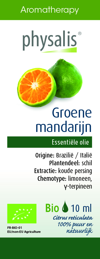 Physalis Aromatherapy Essentiële Oliën Groene Mandarijn Olie  10 ml