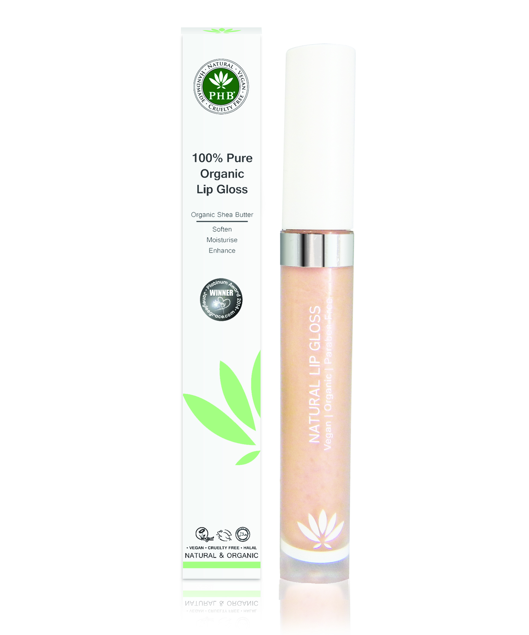 PHB Ethical Beauty 100% Pure Organic Lip Gloss 9gr
