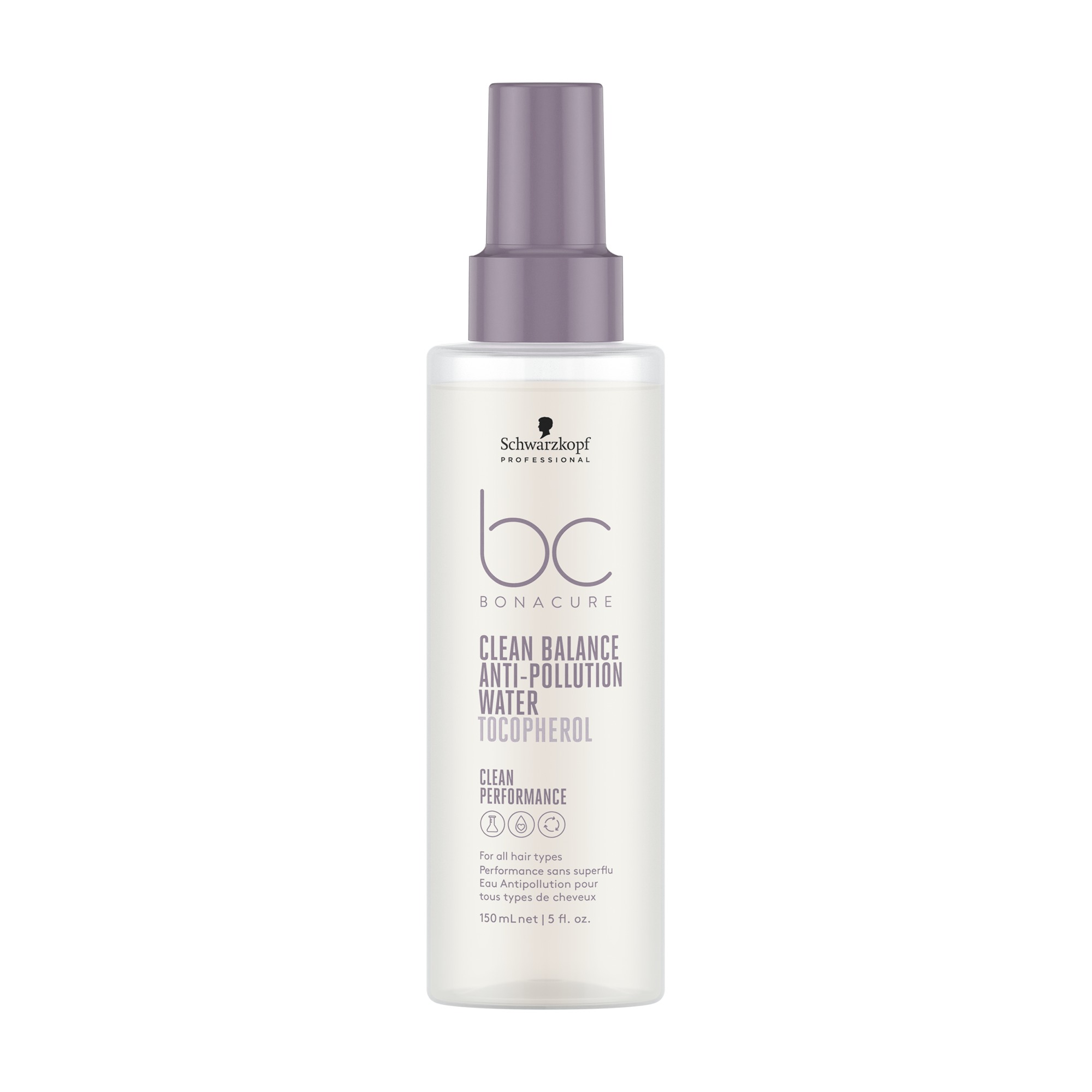 Schwarzkopf BonaCure Clean Performance Clean Balance Anti-Pollution Water Tocopherol Vloeibaar 150 ml