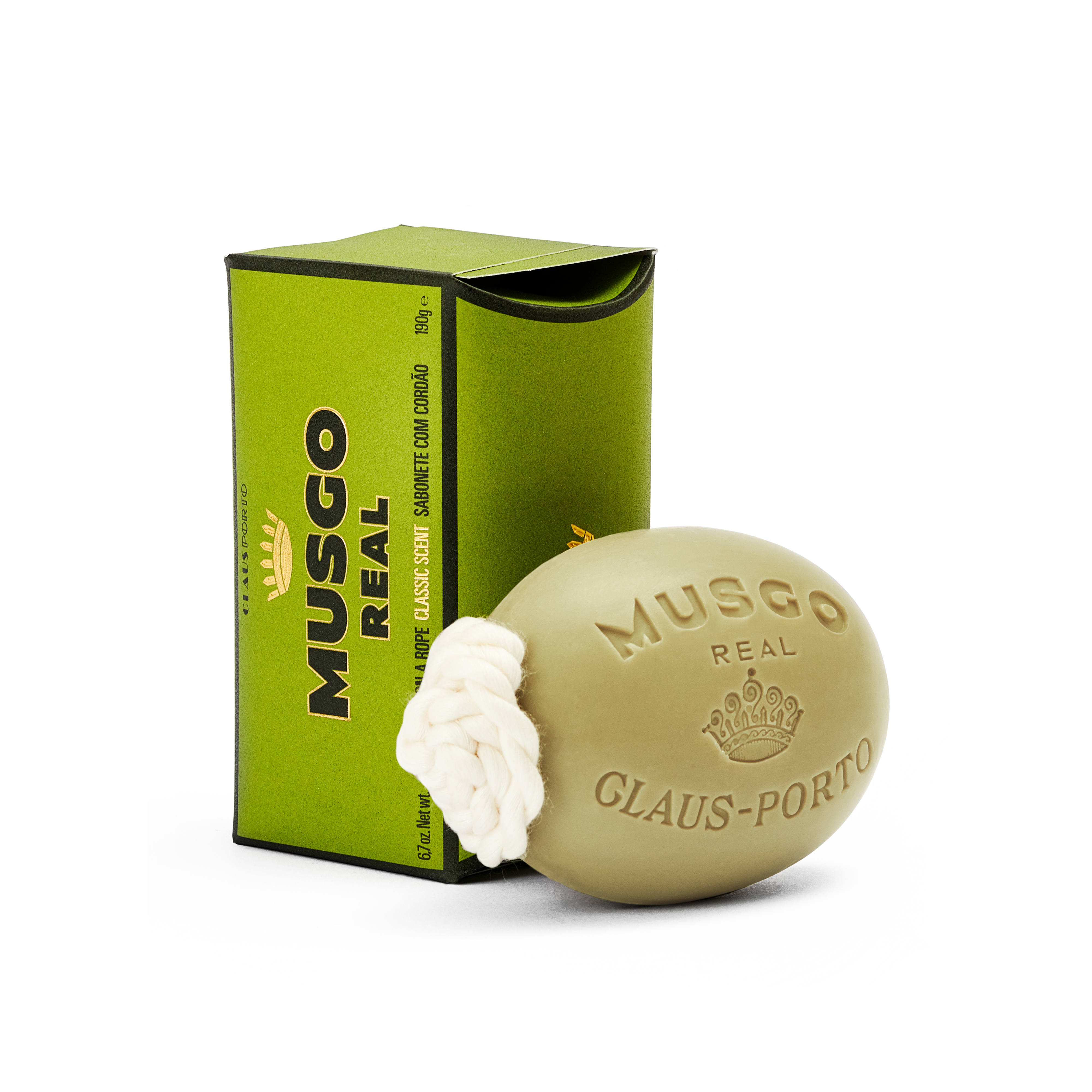 Claus Porto Musgo Real Senteur classique Savon sur corde 190gr