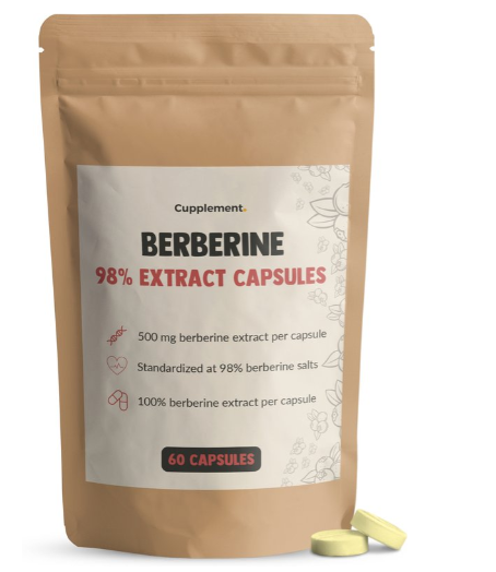 Cupplement Superfoods Berberine Extract Capsules  60 Cap