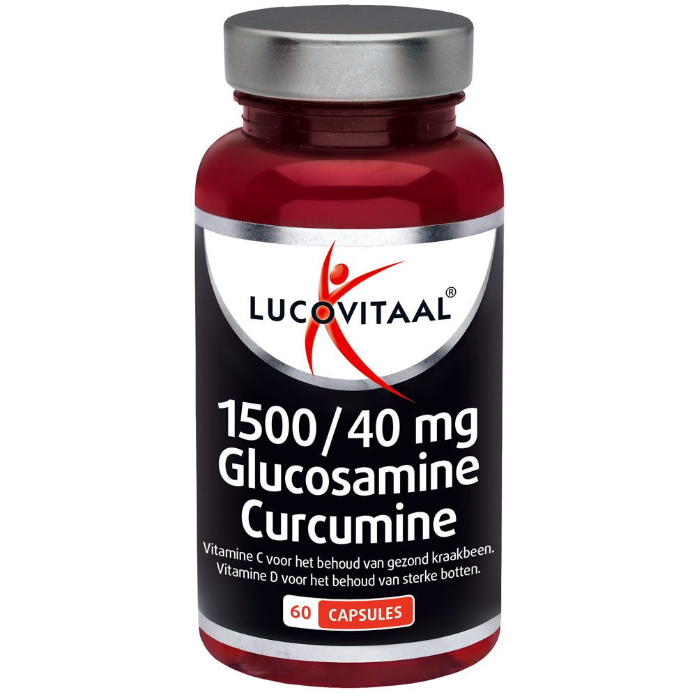 Lucovitaal Voedingssupplementen Glucosamine Curcumine 1500/40mg Capsules  60 Cap