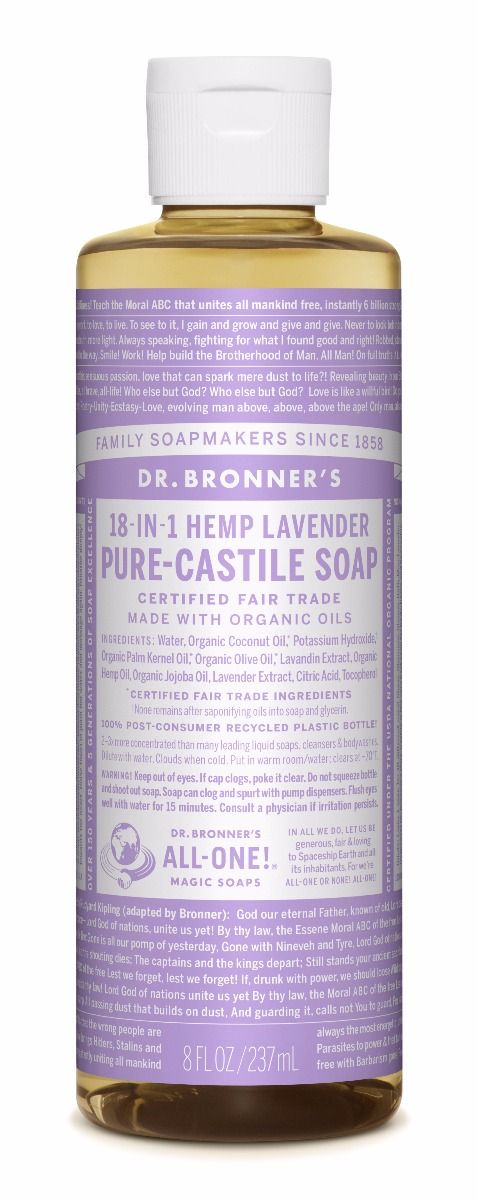 Dr. Bronner's Lavender 18-in-1 Pure-Castile Soap 240ml