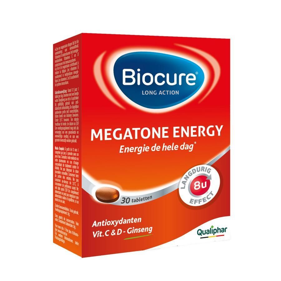 Biocure Megatone Long Action Megatone Energy Tabletten  30 Tab