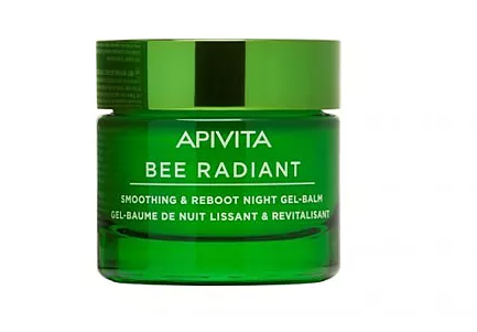 Apivita Face Care Bee Radiant Smoothing & Reboot Night Gel-Balm Balsem White Peony & Patented Propolis 50 ml