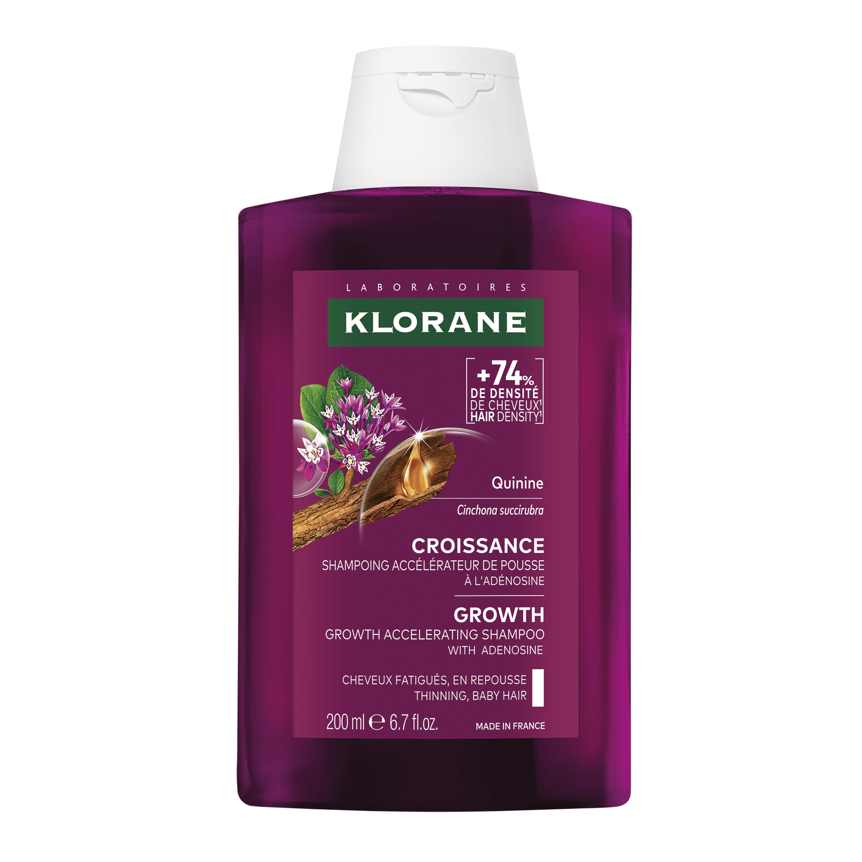 Klorane Quinine Shampooing Croissance 200 ml