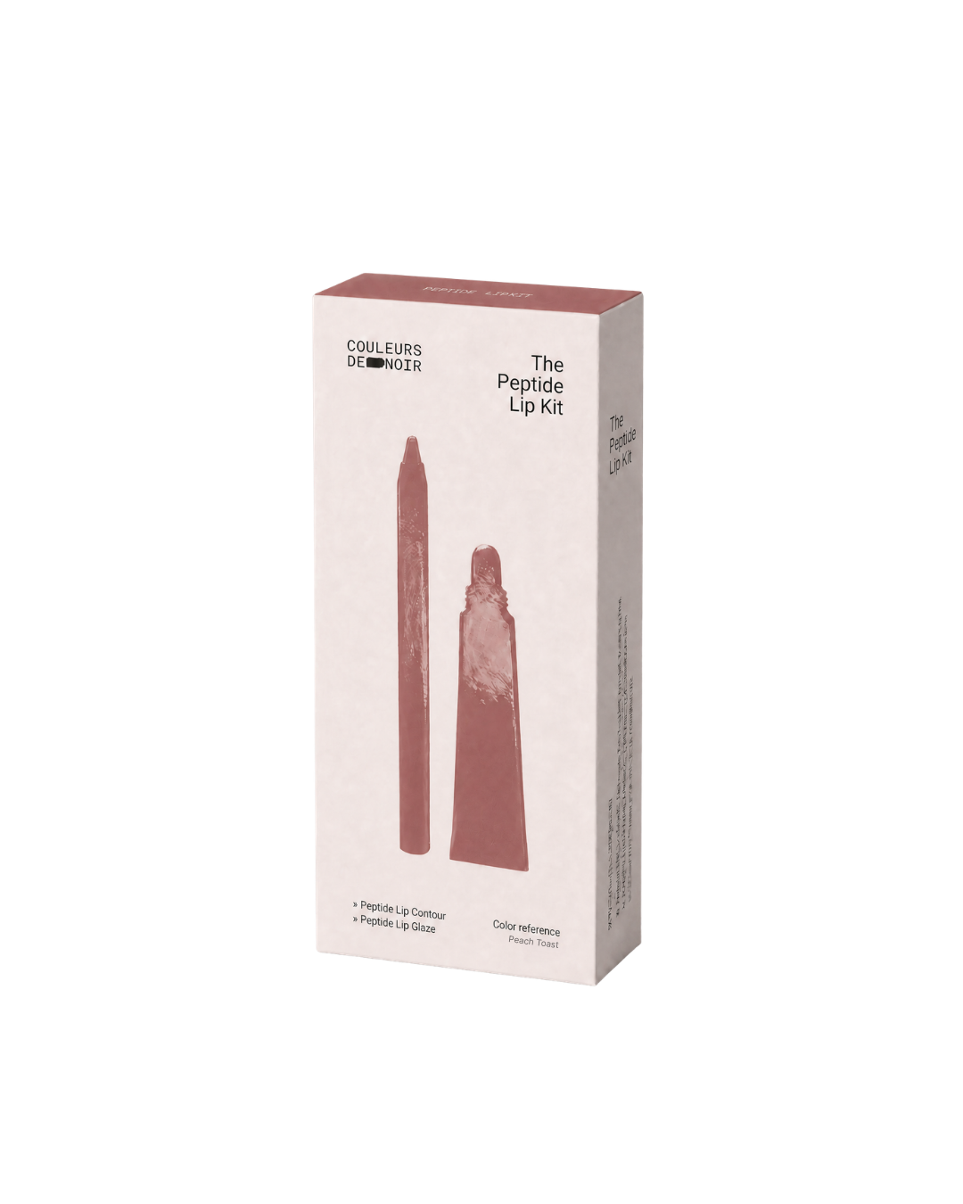 Les Couleurs de Noir Peptide Lip Kit Peach Toast 1 Pak