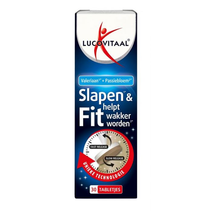 Lucovitaal Voedingssupplementen Slapen & Fit 30 tabletten. 30 Tab
