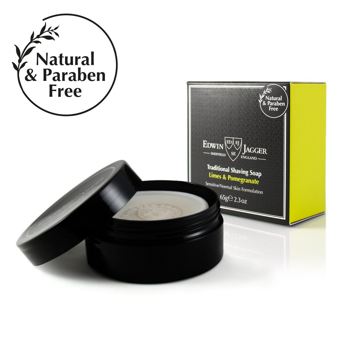 Edwin Jagger Soaps & Creams Limes & Pomegranate Traditional Shaving Soap Travel 65gr