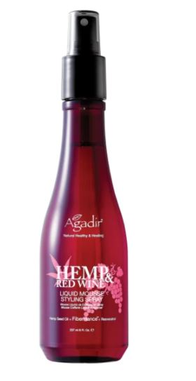 Agadir Hemp & Red Wine Liquid Mousse Styling Spray 237ml