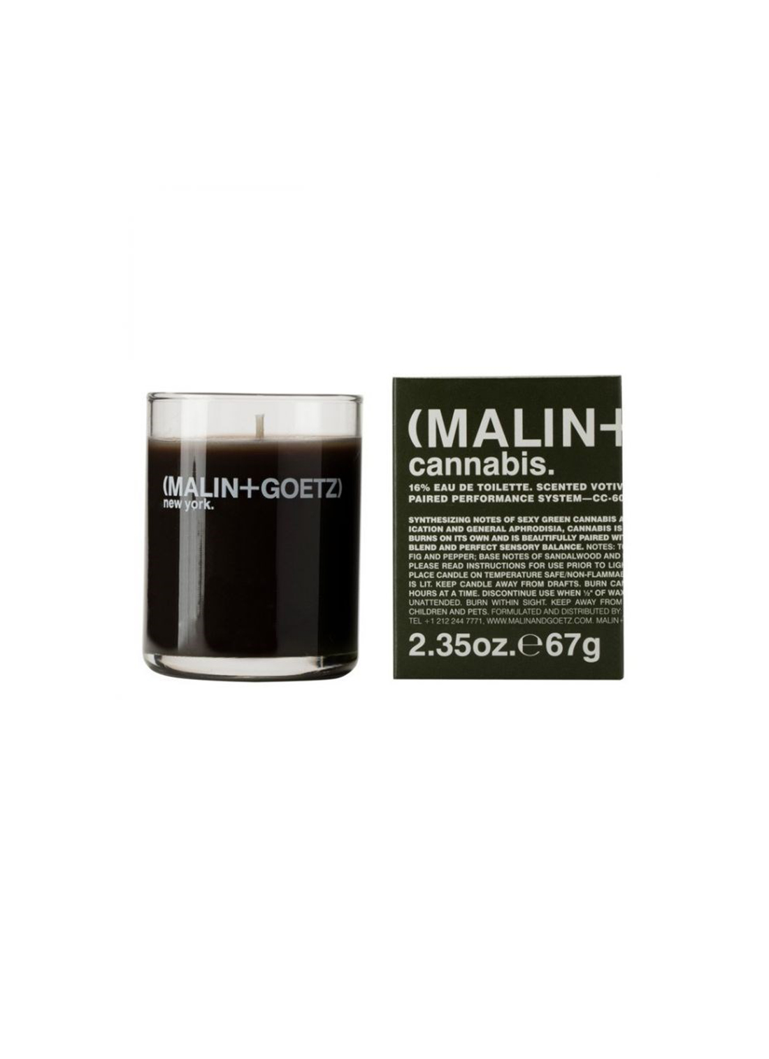Malin + Goetz Candles Cannabis Scented Candle 67gr