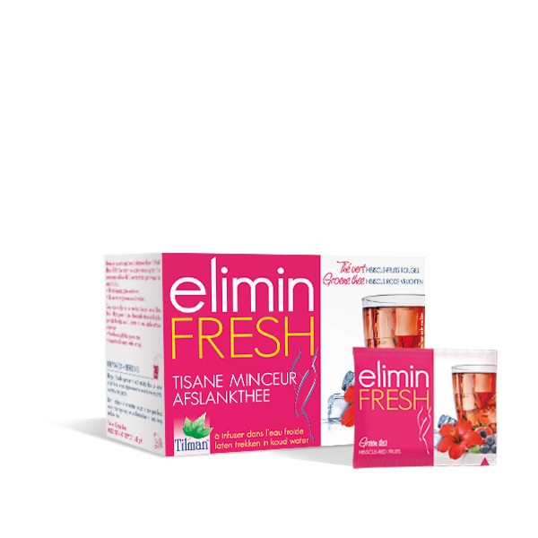 Tilman Elimin Fresh Afslankthee Thee Hibiscus-Rode Vruchten 24 St