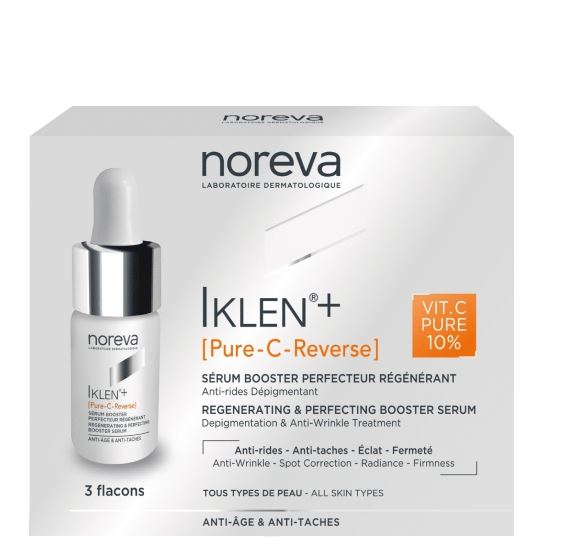 Noreva Iklein+ Pure C Reverse Booster Serum 3x 8ml Regenerating & Perfecting 24ml
