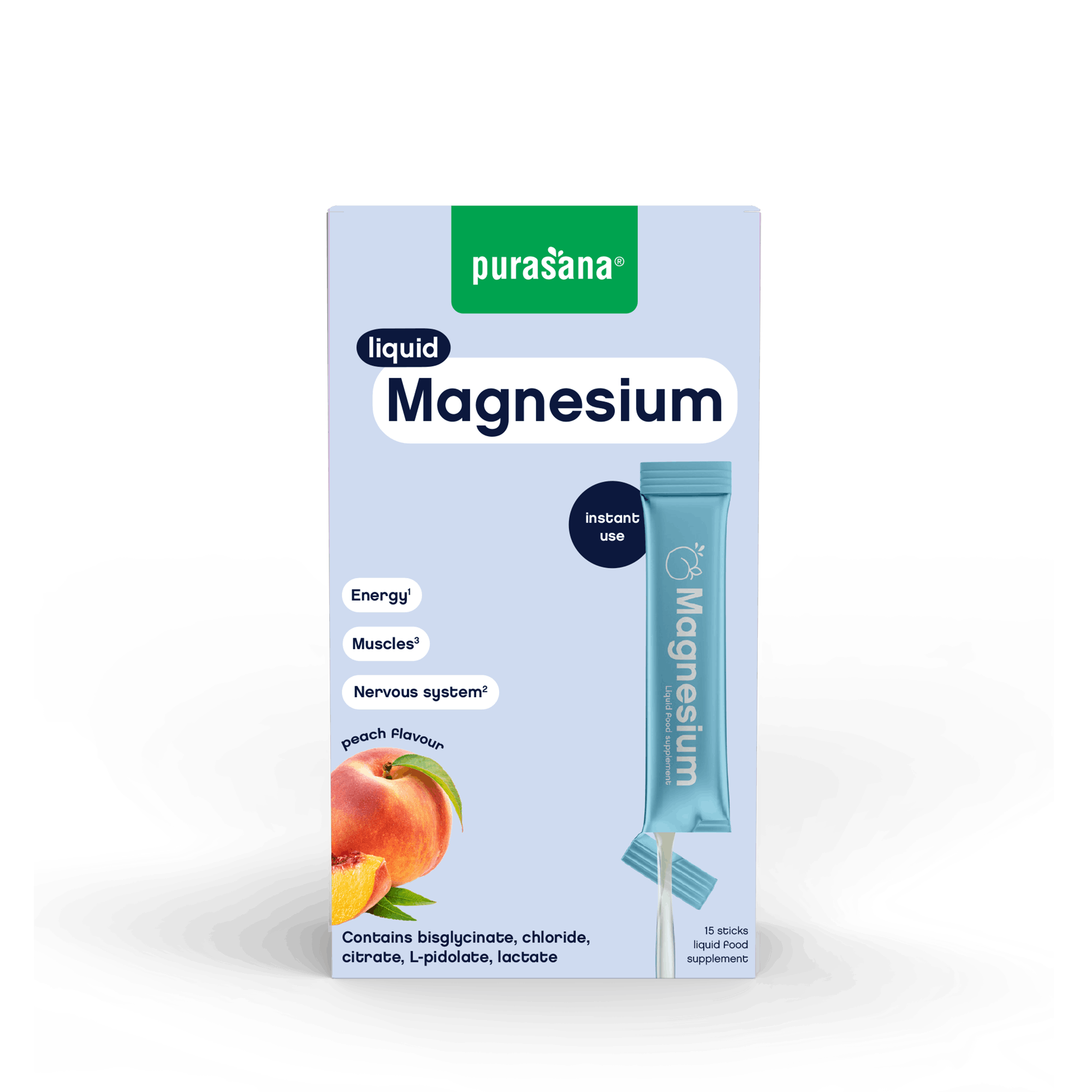 Purasana Liquid Magnesium Sticks 15 St