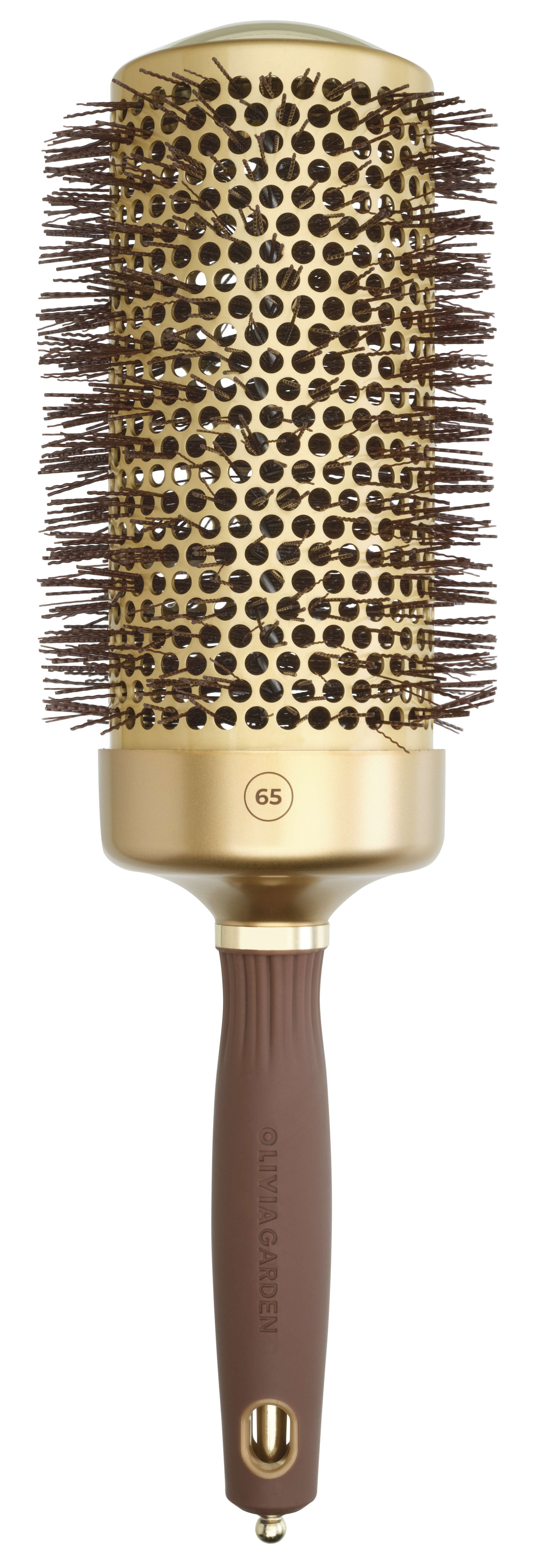 Olivia Garden Expert Blowout Speed Wavy Bristles Brush Gold and Brown Borstel  1 St
